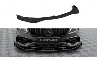 Street pro spojler pod nárazník lipa + flaps Mercedes-Benz A AMG-Line W176 Facelift Facelift čern...