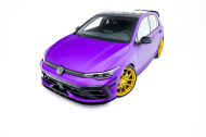 Street pro spojler pod nárazník lipa Volkswagen Golf R Mk8 Facelift černý