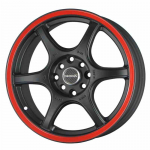 Tenzo-R DC-6 v1 16x7 ET42 4x100/114 Black/Red