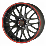 Tenzo-R Type-M v1 18x8 ET37 5x112/114 Black/Red