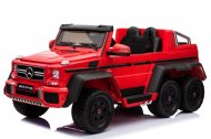 Elektrické mega autíčko Mercedes G63 6 x 6 červené