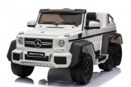Elektrické mega autíčko Mercedes G63 6 x 6 bílé