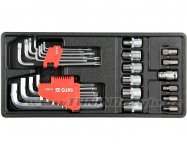 Vložka do zásuvky - sada imbus, torx, bity 31ks