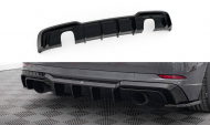 Zadní difuzor Audi A3 S-Line Sportback 8V Facelift černý lesklý plast - duplex