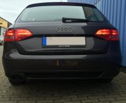 Zadní spoiler nárazníku, difuzor TFB Audi A4 B8 08-11 S-line look