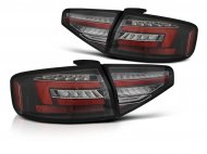 Zadní světla LED BAR a dynamickým blinkrem,AUDI A4 B8 12-15 sedan černá