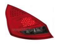Zadní světla LED Ford Fiesta MK 7 08- 5dv červená/kouřová