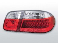 Zadní světla LED Mercedes Benz W210 95-02 - červená/chrom