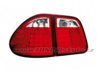 Zadní světla LED Mercedes Benz W210 kombi 96-03 červená/chrom