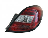 Zadní světla LED Opel Corsa D 5dv. 06-10 červená/chrom