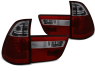 Zadní světla LED pro BMW X5 E53 1999-2003, červené/kouřové