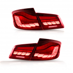 Zadní světla LED s dynamickým blinkrem BMW 5 F10 20-17 M4 GTS look červená