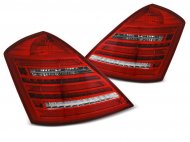 Zadní světla LED s dynamickým blinkrem Mercedes-Benz S W221 05-09 červená W222 style