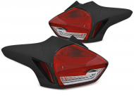 Zadní světla LED, s dynamickým blinkrem pro Ford Focus 3 (15-18) červená/chrom