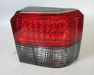 Zadní světla LED VW T4 červená/chrom krystal tmavé