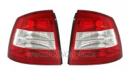 Zadní světla Opel Astra G 3/5 dv. červená/chrom krystal