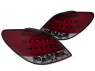 Zadní světla s LED PEUGEOT 207 3D/5D 2006-2009 červená/kouřová