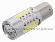 Žárovka 4 SMD LED 12V Ba15S s rezistorem CAN-BUS ready bílá