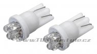 Žárovka 4LED 12V  T10  bílá  2ks