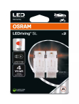 Žárovka OSRAM 3157DRP-2BL P27/7W 12V 1.4W LEDRIVIN červená
