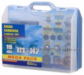 Žárovky 12V servisní box MEGA H1+H7+pojistky